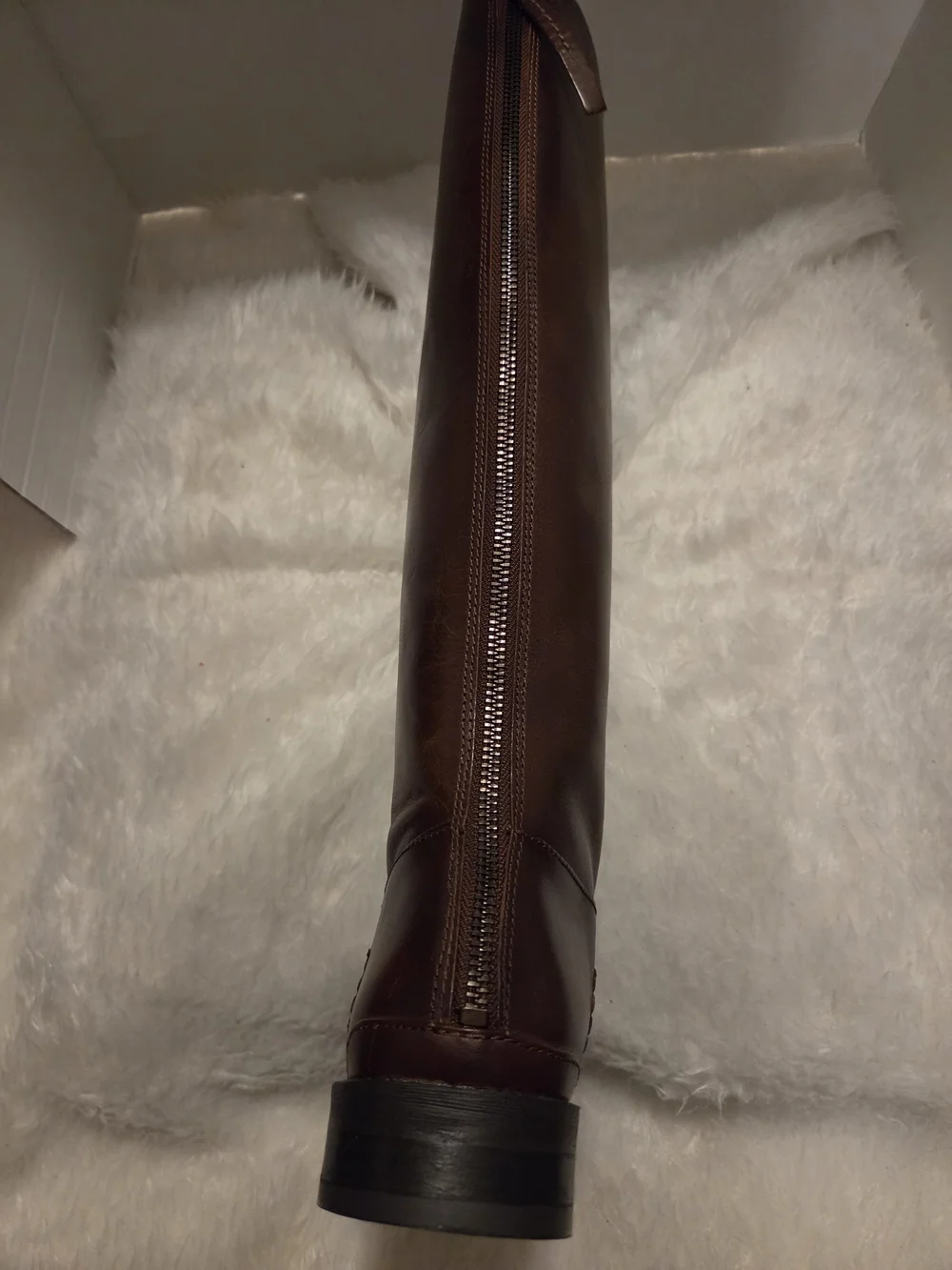 Franco Sarto & Meyer Tall Over-the-Knee Dark Brown Zip-Back Boot